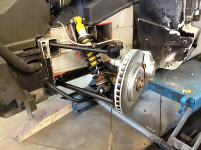 Restauration Lotus train avant Projet Lotus